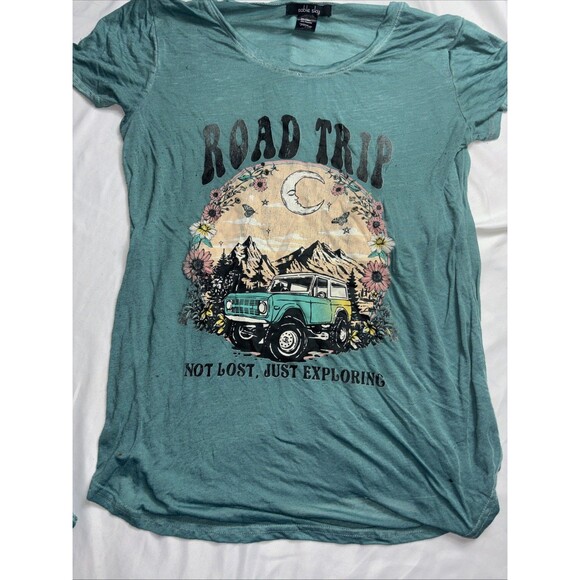 Sable Sky Shirts Sheer Short Sleeves Boho Jeep Light, Weight, Cats Sleeve A - Picture 1 of 4